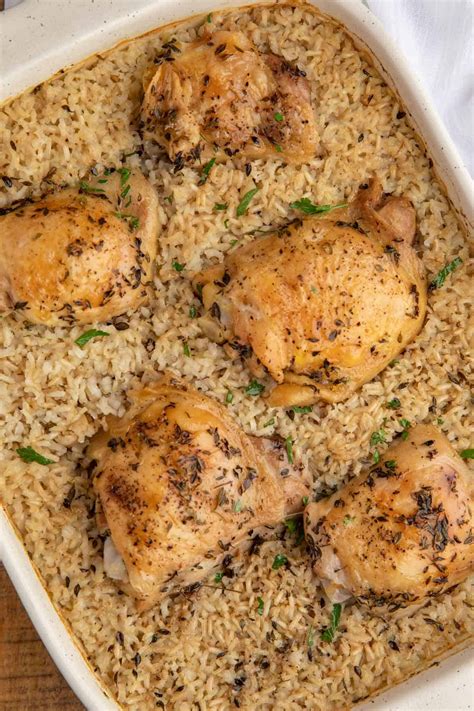 the-perfect-oven-baked-chicken-and-rice-dinner image