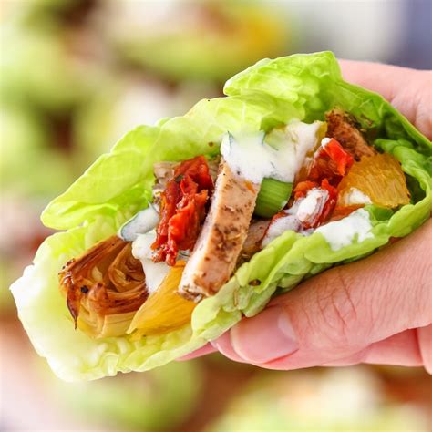 mediterranean-chicken-lettuce-wraps-happy-foods-tube image
