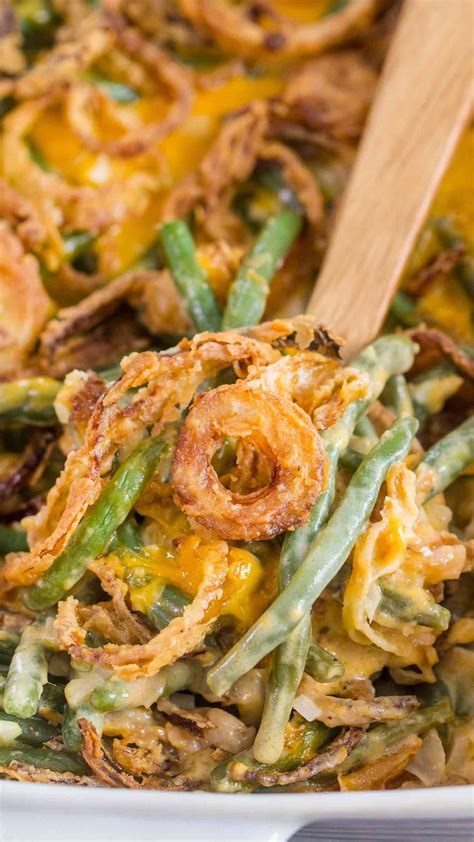 easy-green-bean-casserole-recipe-video-sweet-and image