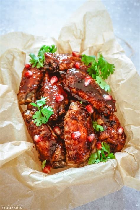baked-chicken-wings-recipe-with-pomegranate-glaze image
