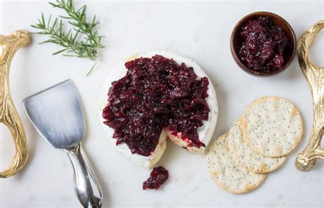 baked-brie-with-cranberry-chipotle-chutney-live-life image