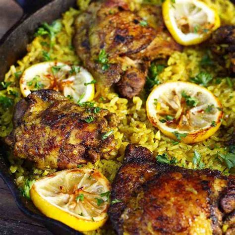 one-pot-middle-eastern-chicken-and-rice-evs-eats image