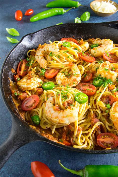 cajun-shrimp-pasta-with-red-sauce-chili-pepper image