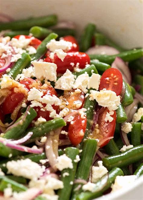 green-bean-salad-with-cherry-tomato-feta-recipetin image