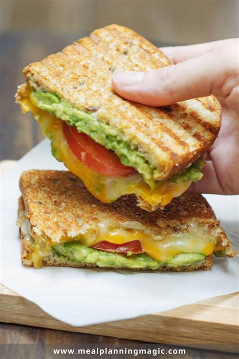 tomato-and-avocado-grilled-cheese-sandwich-meal image
