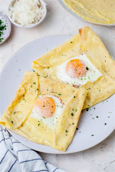 savory-crepes-with-ham-cheese-and-eggs-everyday image