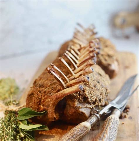 roasted-rack-of-lamb-with-garlic-and-herbs image