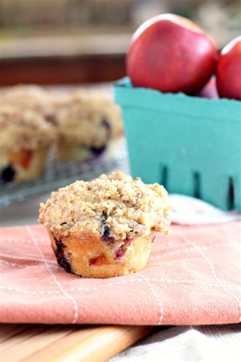 nectarine-blueberry-muffins-a-bakers-house image