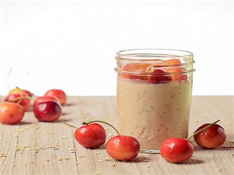 cherry-vanilla-overnight-oatmeal-vegan-one-green image