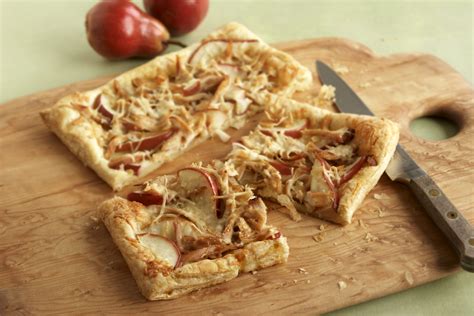 chicken-asiago-pear-tart-puff-pastry image