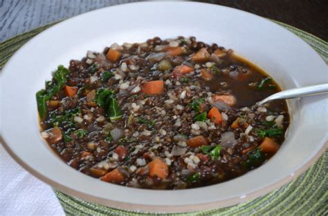 lentil-and-brown-rice-soup-recipe-instant-pot-version image