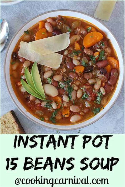 instant-pot-15-bean-soup-vegetarian-cooking-carnival image