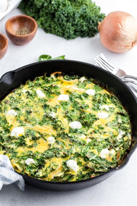 kale-and-goat-cheese-frittata-recipe-girl image