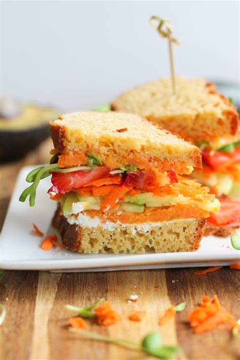 garden-vegetable-sandwich-with-herbed-goat-cheese image