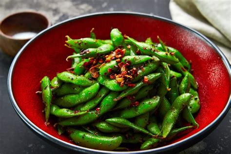 spicy-edamame-recipe-garlic-with-double-pepper image