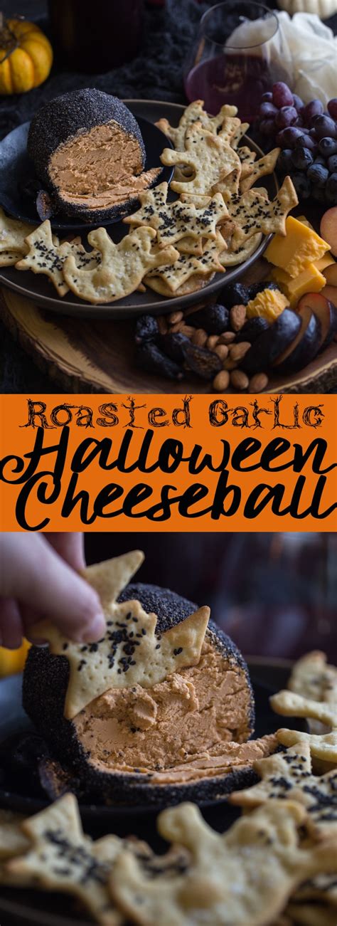 roasted-garlic-cheese-ball-for-halloween-fox-and-briar image