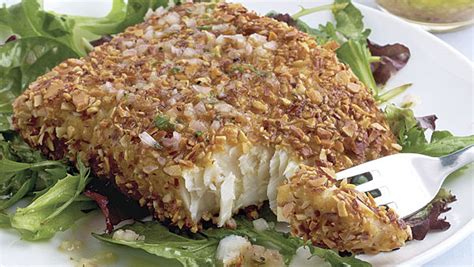 almond-crusted-halibut-recipe-finecooking image