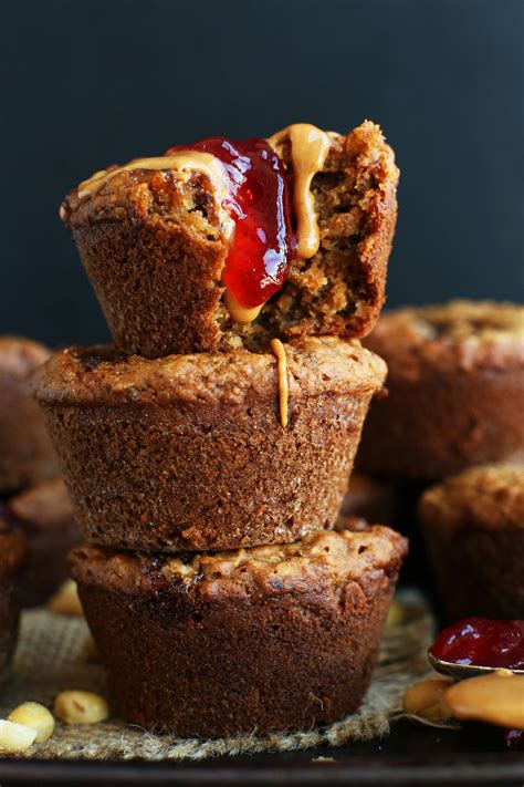 peanut-butter-and-jelly-muffins-minimalist-baker image