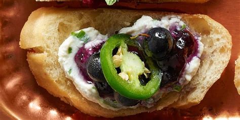 blueberry-and-jalapeno-crostini-country-living image