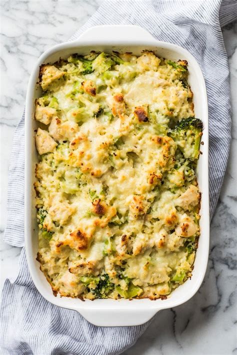 broccoli-cauliflower-rice-chicken-casserole-isabel-eats image
