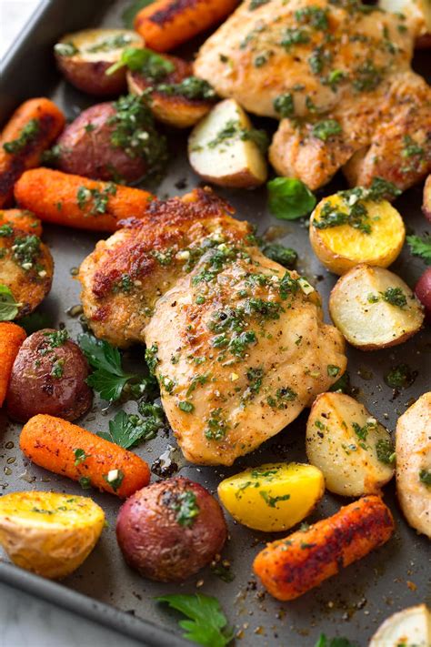 roasted-chicken-and-veggies-with-garlic-herb-vinaigrette image