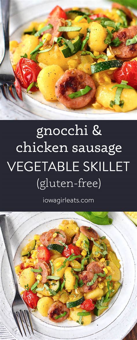 gnocchi-and-chicken-sausage-vegetable-skillet-iowa image