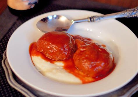 grandmas-bbq-meatballs-with-mashed-potatoes-savory image