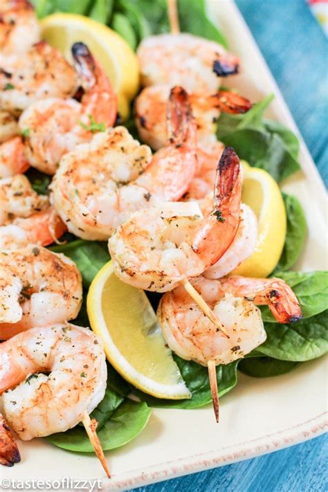 lemon-garlic-shrimp-skewers-recipe-how-to-grill-shrimp image