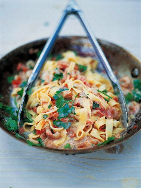 shrimp-tagliatelle-pasta-recipes-jamie-oliver image