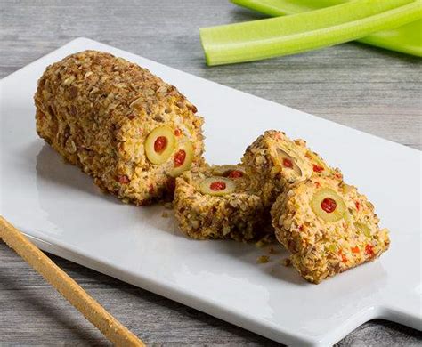 olive-and-pimiento-cheese-log image