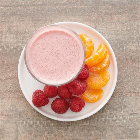 vanilla-strawberry-protein-smoothie-healthy image