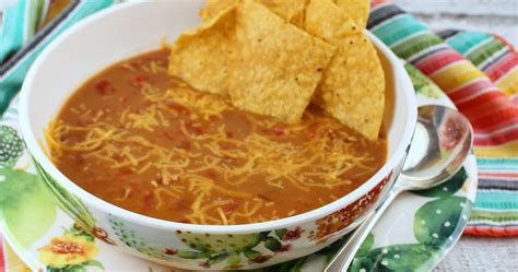 three-ingredient-refried-bean-soup-palatable-pastime image