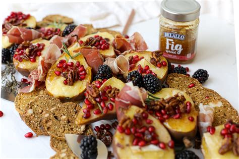 roasted-pears-with-fig-spread-and-brie-healthyish-foods image