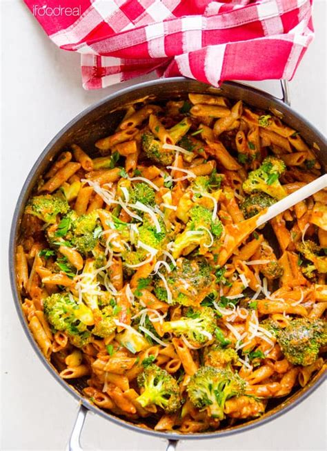 broccoli-and-penne-pasta-recipe-ifoodrealcom image