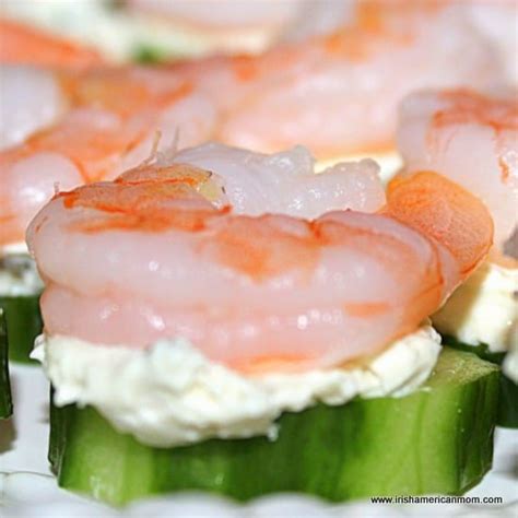 easy-appetizers-shrimp-and-cucumber-bites-irish image