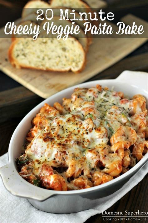20-minute-cheesy-vegetable-pasta-bake-domestic image