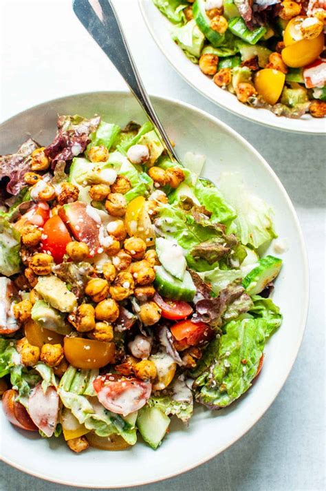 roasted-chickpea-salad-recipe-this-healthy-table image