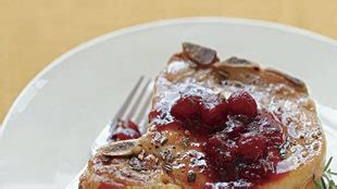 pork-chops-with-cranberry-port-and-rosemary-sauce image