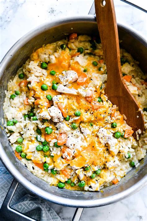 one-pot-creamy-chicken-and-rice-foodiecrush image