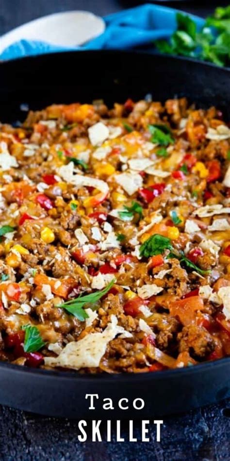 one-pan-taco-skillet-recipe-easy-good-ideas image