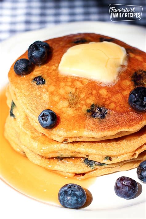 whole-wheat-pancakes-with-blueberries-favorite-family image