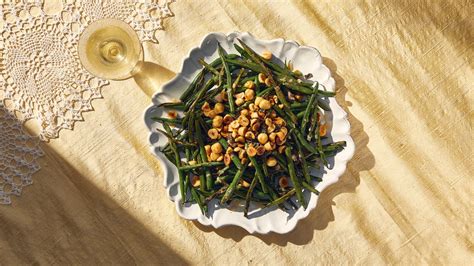 charred-green-beans-with-brown-butter-vinaigrette image
