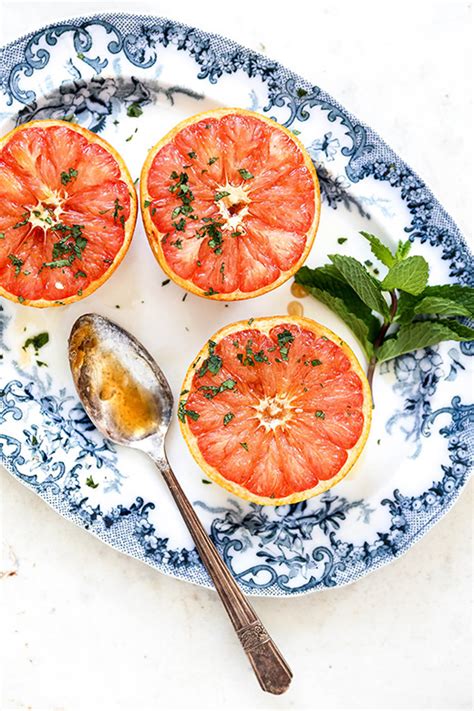 baked-grapefruit-with-mint-floating-kitchen image
