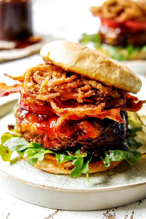 bbq-burgers-with-bacon-crispy-onion-strings image