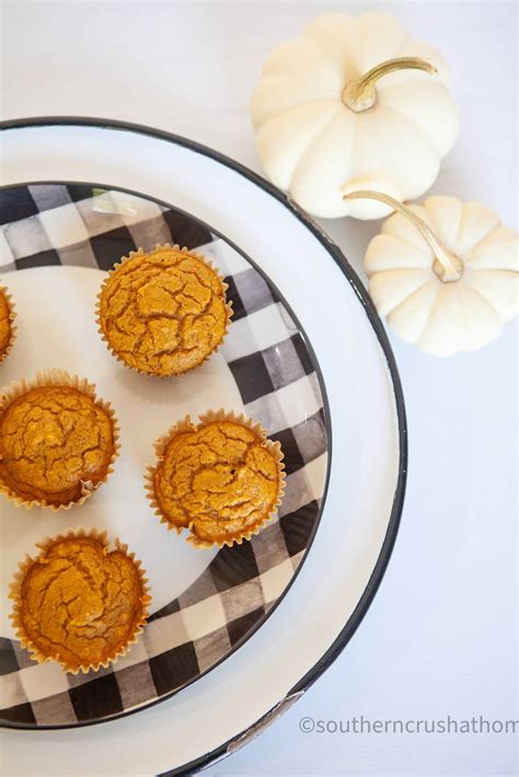 3-ingredient-pumpkin-muffins-southern-crush-at-home image