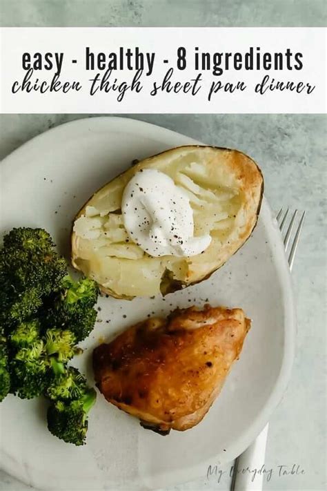 chicken-thigh-sheet-pan-dinner-my-everyday-table image