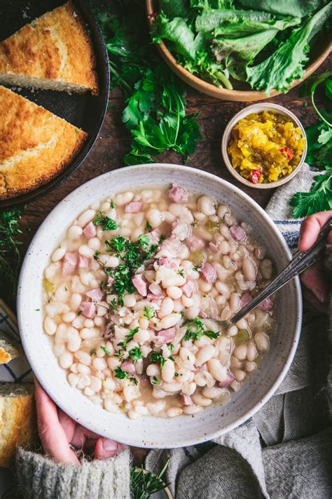 old-fashioned-southern-ham-and-beans-the image