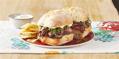 the-best-steak-sandwiches-with-wasabi-cream-sauce image