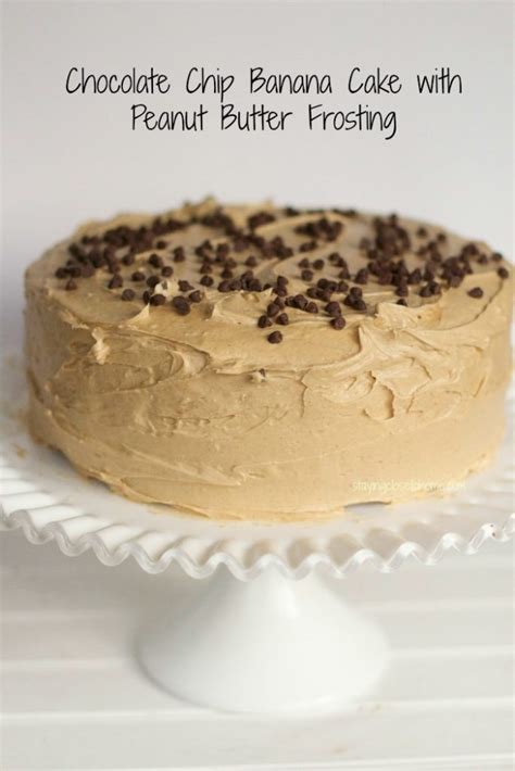chocolate-chip-banana-cake-with-peanut-butter-frosting image