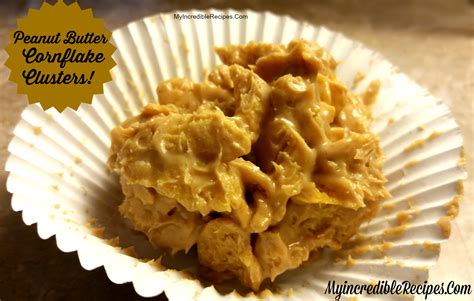no-bake-peanut-butter-cornflake-clusters image